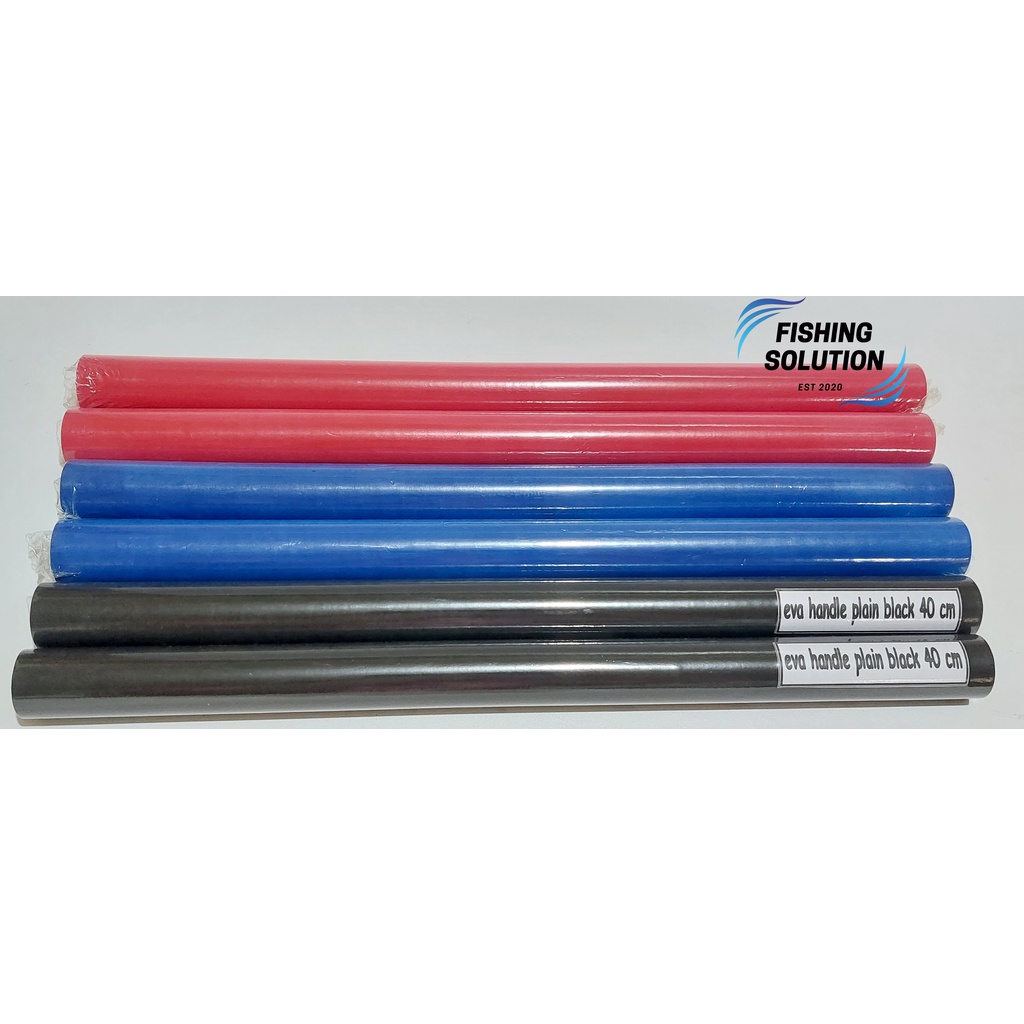 Busa Eva / Handle Gagang Joran 40 Cm - Keras - Hitam Biru Merah