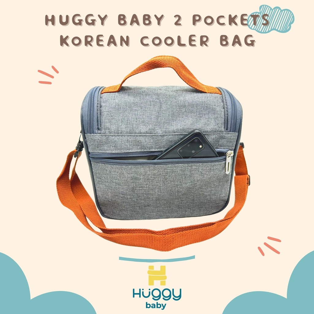 Huggy Baby BAG04 2 Pockets Korean Cooler Bag B101019