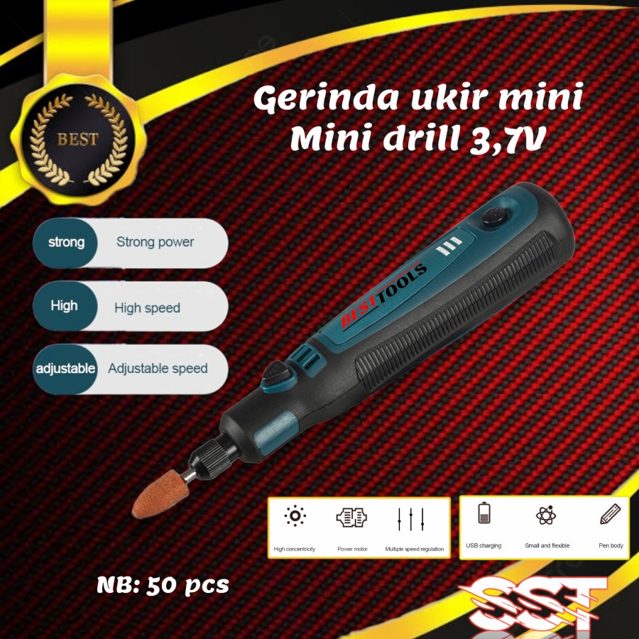 Gerinda Ukir mini set 50 gerinda baterai set mini die drill Gerinding