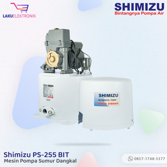 Mesin Pompa Air Sumur Dangkal 250 Watt Shimizu PS-255 BIT