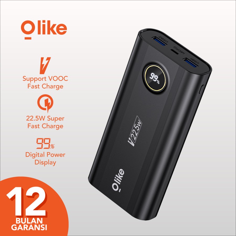 Olike Powerbank P6 20000 mAh Fast Charging Garansi Resmi