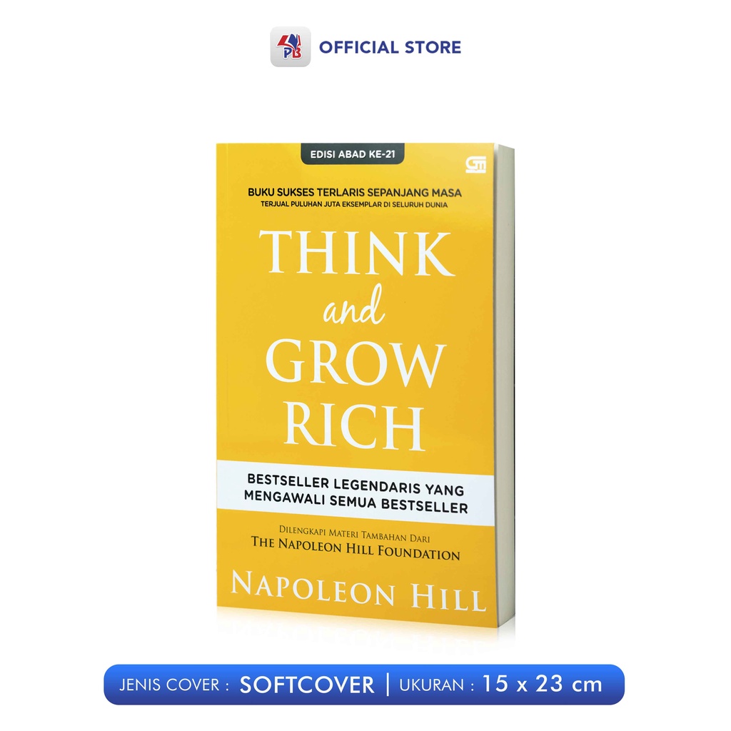 Buku Novel Self Improvement / Think and Grow Rich - Napoleon Hill