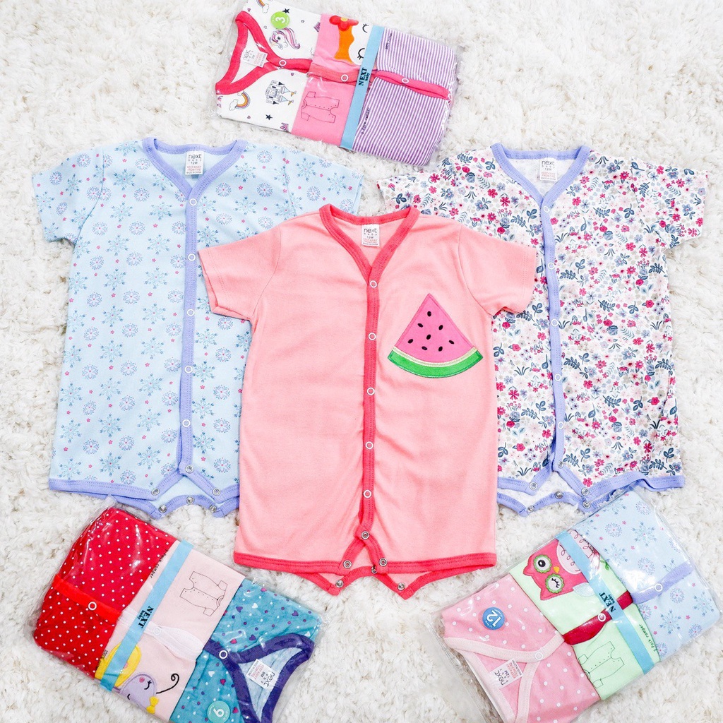 LID9041 Girls/boys 3 in 1 Jumper/ Romper Pendek dg Kancing Premium Cotton - Your Affordable Quality!