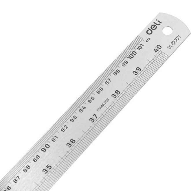 

Deli Penggaris Besi 100 Cm / Steel Ruler Garisan 100 Cm Edl8100Y
