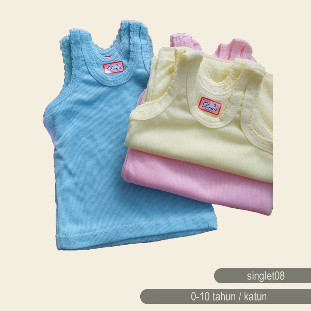 SINGLET ANAK PREMIUM - SINGLET ANAK GROSIR - SINGLET BAYI MURAH - SINGLET ANAK POLOS SINGLET08