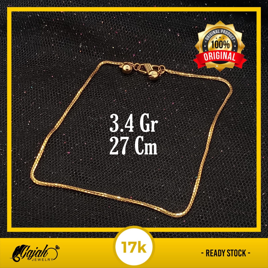 Gelang Kaki Emas 17K - 3.4 Gr Kadar 750 - 4516