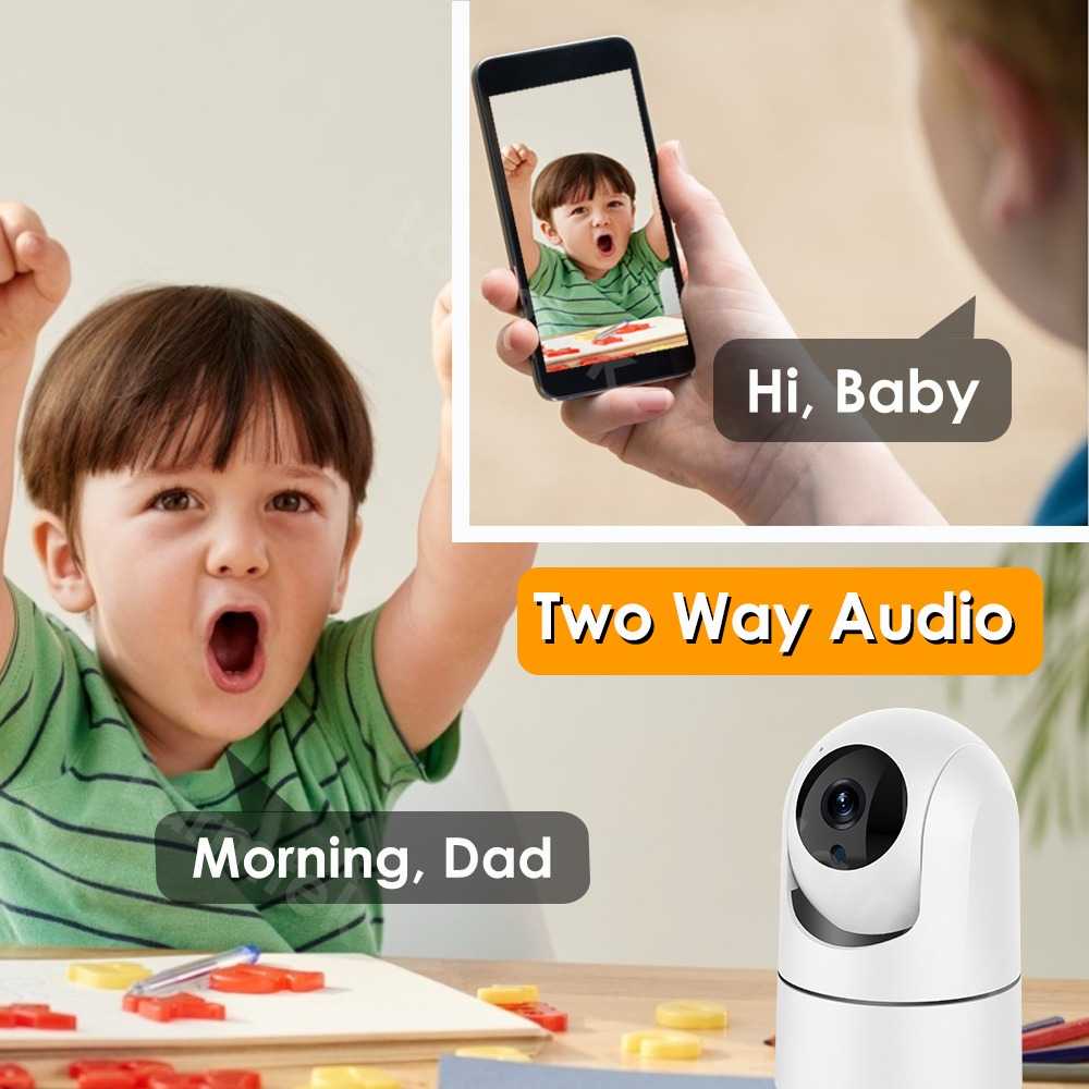 Kamera CCTV WiFi IP Two Way Audio IR Motion Sensor 5G 1080p Camera Pengawas Kualitas Gambar Tinggi Jernih