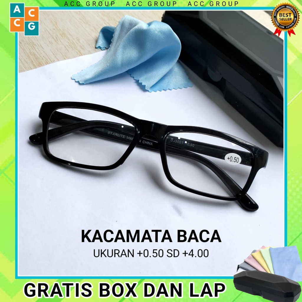 KACAMATA LENSA BACA PLUS +0.50 Sampai +400 UNTUK PRIA DAN WANITA