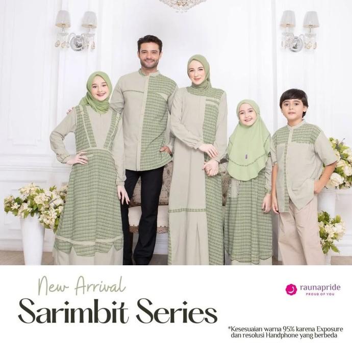 Gamis Koko Couple Seragam Sarimbit Rauna 07 Hijau Baju Muslim Keluarga