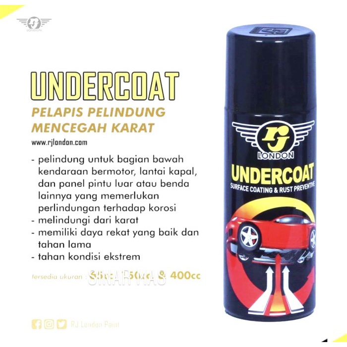 Terlaris Undercoat Flinkote London 400 Cc/Cat Dasar Anti Karat Rj London