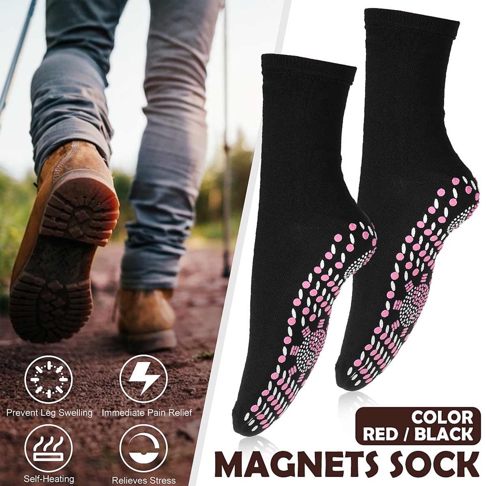 Kaos Kaki Terapi Magnetik Original Alat Terapi Kesehatan Kaki Foot Support Tourmaline Magnetic Therapy Penghangat Pemanas Telapak Kaki