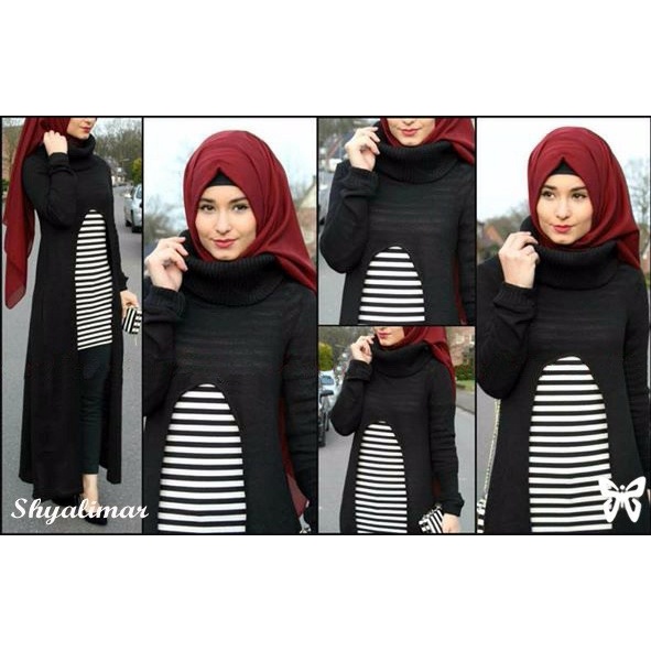 HOPYLOVY - Setelan 4 In 1 Bahan Spandek Halus Shyalimar