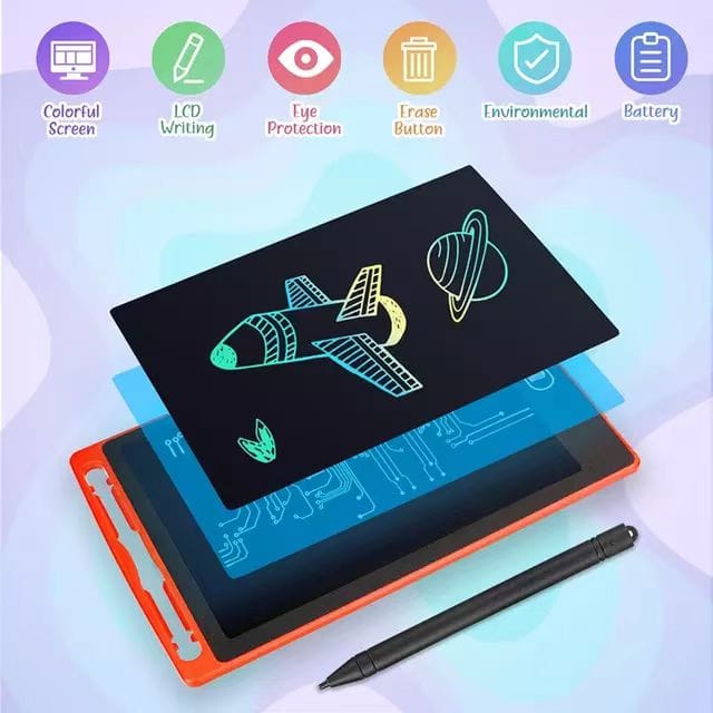 SKY-[✅COD] LCD DRAWING TABLET PAPAN TULIS ANAK WRITTING LCD WARNA WARNI / Papan Tulis LCD 8,5 Inch Gambar Untuk Anak Dan Dewasa