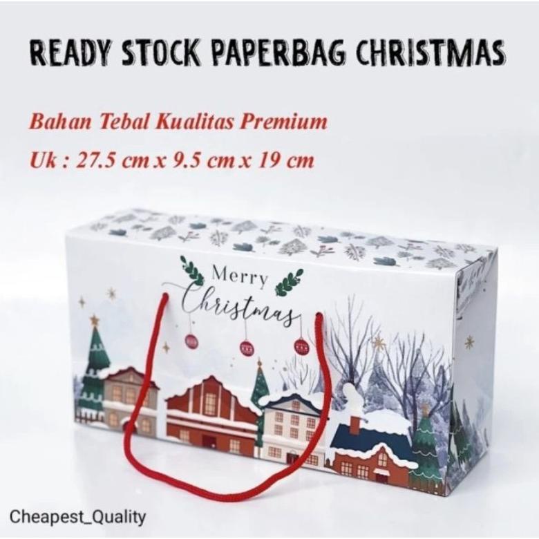 

PAPER BAG NATAL BOX NATAL KOTAK KUE NATAL TOPLES JAR NATAL .