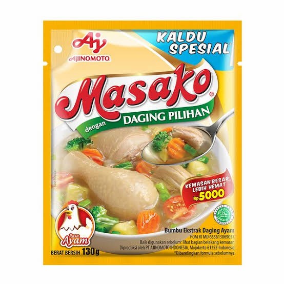 

BUMBU KALDU PELENGKAP MASAKO RASA AYAM KEMASAN 130 GRAM