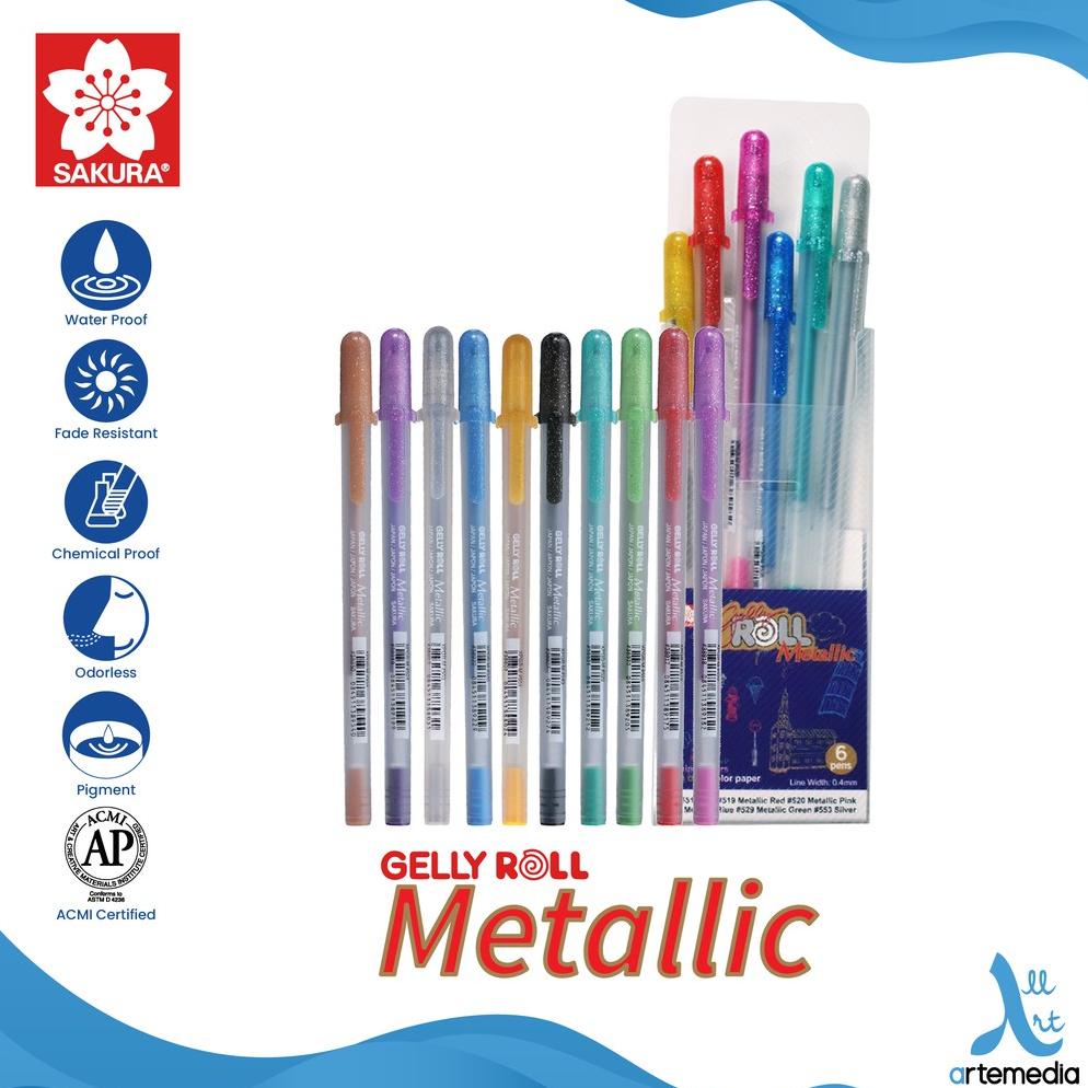 

Pulpen Warna Sakura Gelly Roll Metallic Color Gel Pen Bolpen