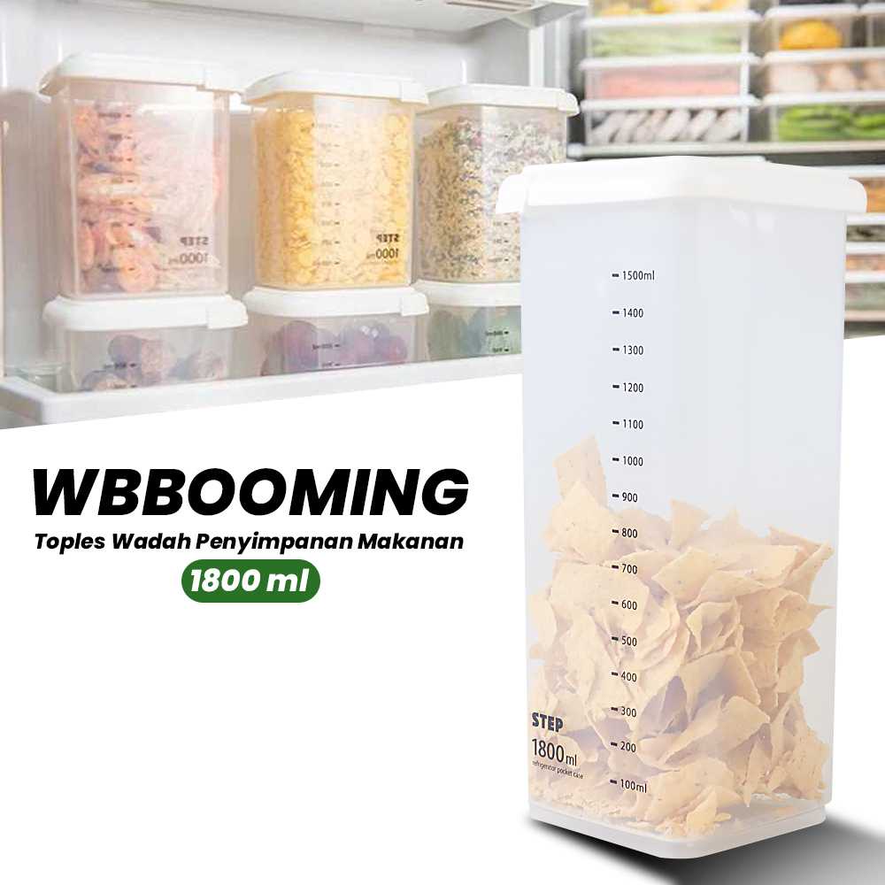 (BISA COD) FTIHSHP WBBOOMING Toples Wadah Penyimpanan Makanan Food Storage Container - W1804