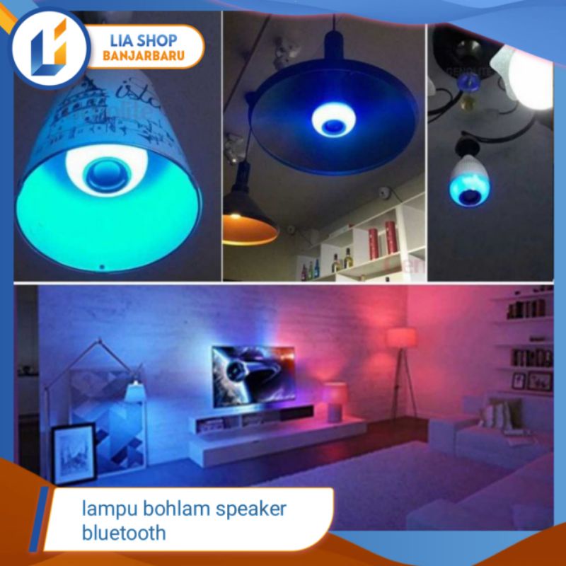 Lampu bohlam LED speaker musik/lampu musik bluetooth LED