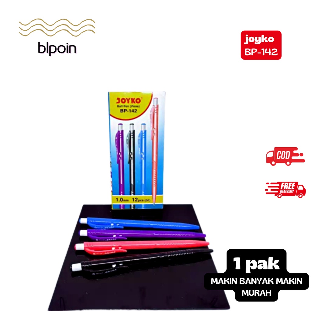 

Pulpen JOYKO BP-142 Balpoin Tekan