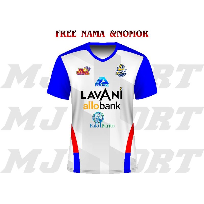 Jersey Volly Proliga Lavani 2023 Free Nama Dan Nomor