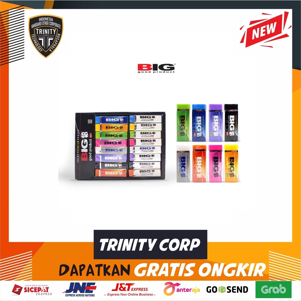 

Penghapus Eraser BIG Pensil Premium ER-9323 Per Pack