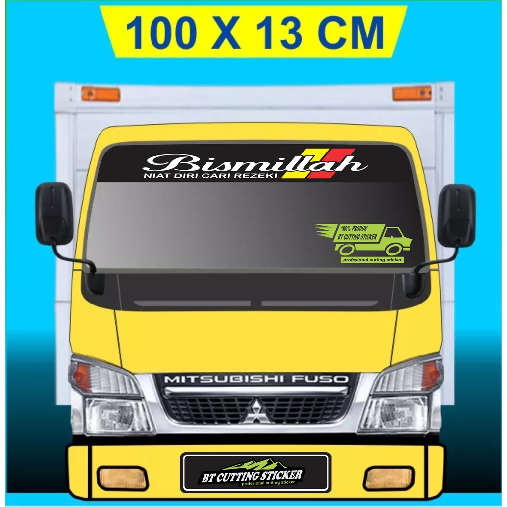 K1B Stiker kaca mobil truck stiker bismillah sticker mobil truck center sticker granmax sticker bism