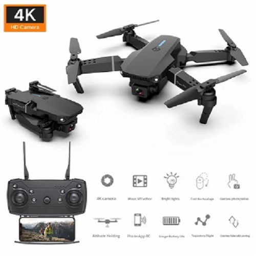 Drone E88 Pro Mini RC 4K UHD Camera WIFI FPV APP Controle