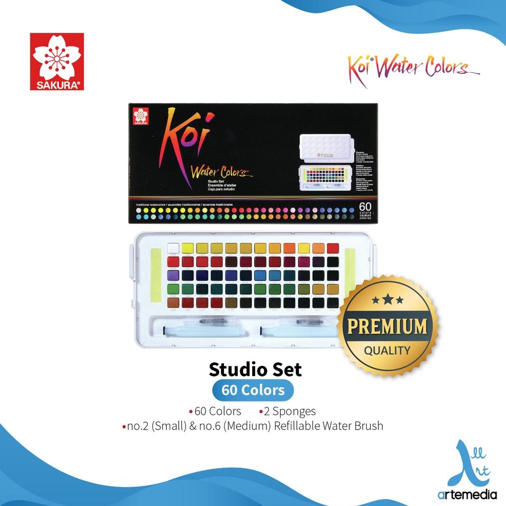 

Cat Air Sakura Koi Watercolor 60 Studio Set Sketch Box