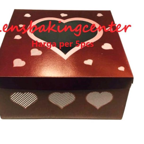 

COD Dus/Box/Kardus Kue/Cake/Bolu Hati/Love/Valentine Kado/ Party/ Ulang Tahun/ Happy Birthday/ Hajatan/ Hantaran Tutup Mika Marun / Maron / Maroon 20x20 / 25x25 / 28x28 / 20 / 25 / 28 @5pcs murah