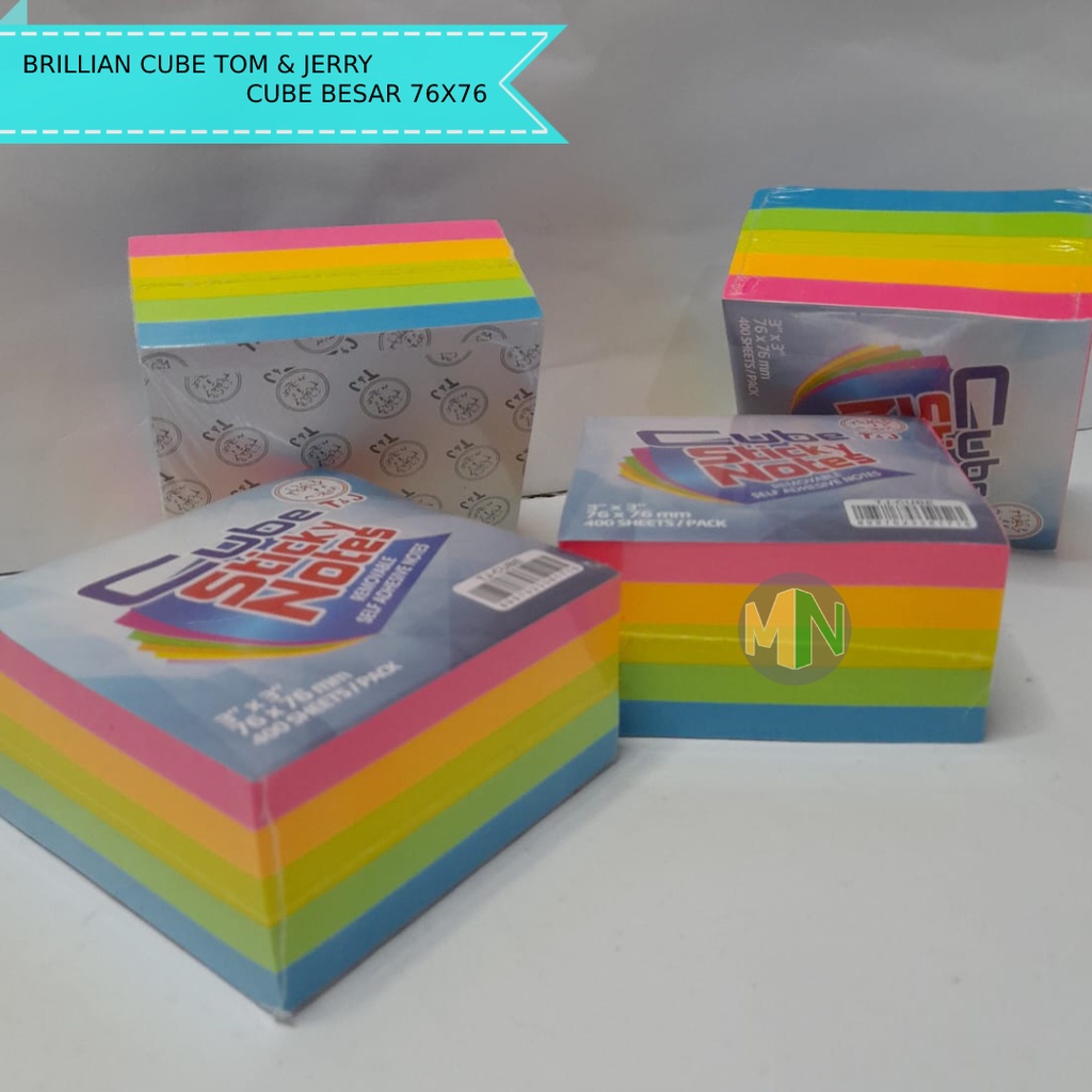 sticky notes / brilian cube T&J / sticky notes besar