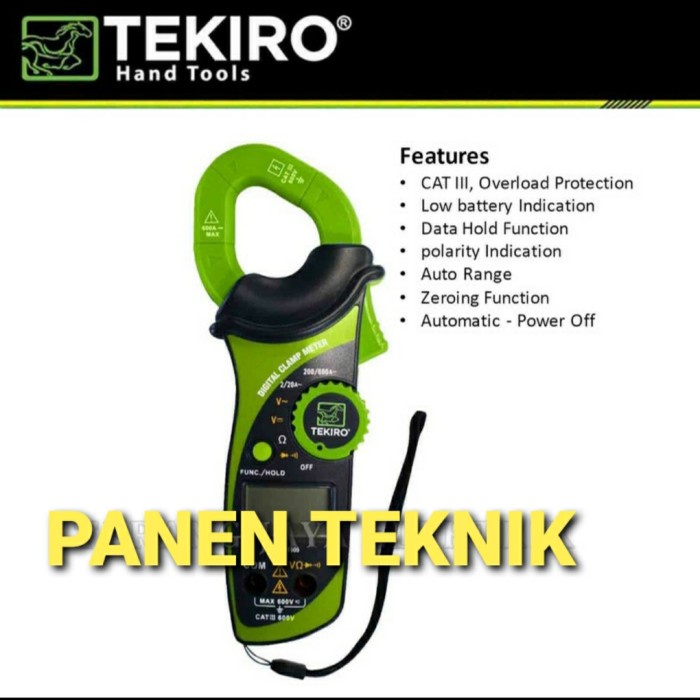 TANG AMPERE TEKIRO DIGITAL CLAMP METER