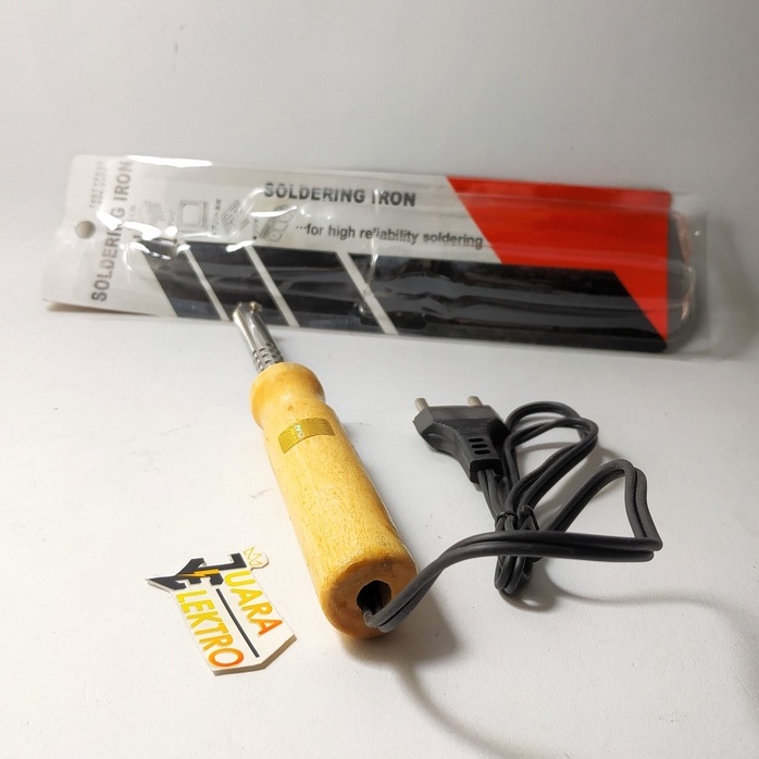 Soldering Iron 40 Watt Gagang Kayu | Solder 40 Watt Murah Model Gagang Kayu
