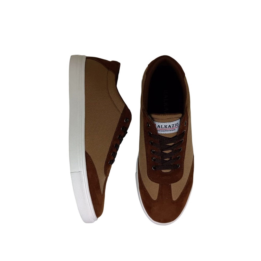 FREE TAS &amp; KAOS KAKI | Sepatu Pria Brown Kets Jhonny Sneaker Casual Teenagers