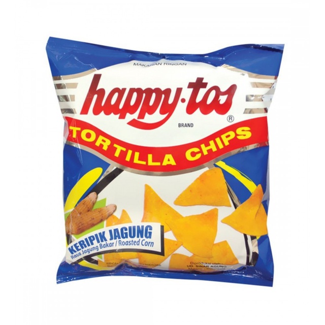 

Happy Tos Tortilla Chips Keripik Jagung Rasa Jagung Bakar 55 gr