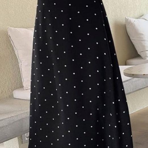 [ART. 0096] ROK POLKA SKIRT JUMBO XXXL/ROK PANJANG WANITA MOTIF POLKADOT KECIL/MAXI