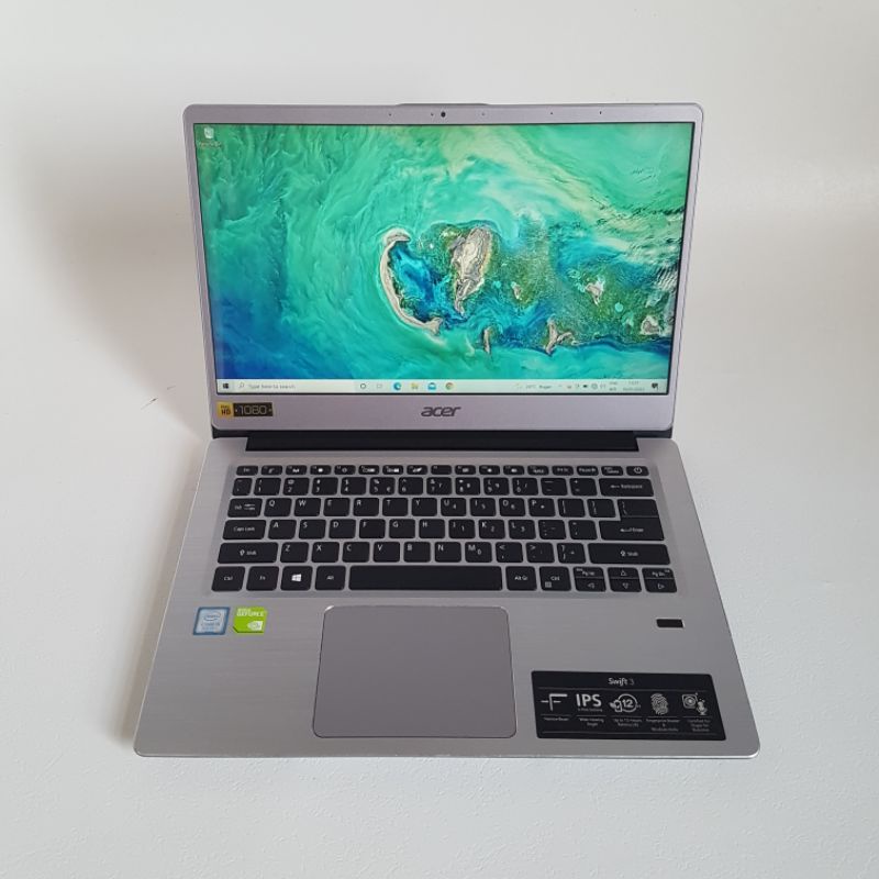 Laptop Acer Swift 3 SF314-56G Core i5 gen 8 Ram 12gb Dual vga Nvidia MX150 2GB Mulus Like new