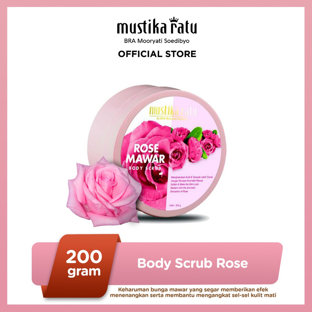 MUSTIKA RATU BODY SCRUB ROSE LULUR MAWAR