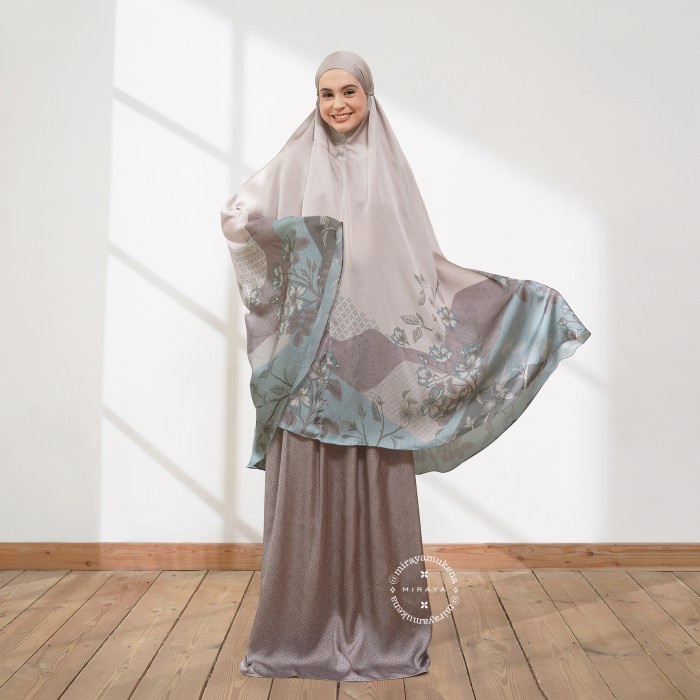 MUKENA TRAVEL PRINTING MIRAYA MOORLAND BISQUE