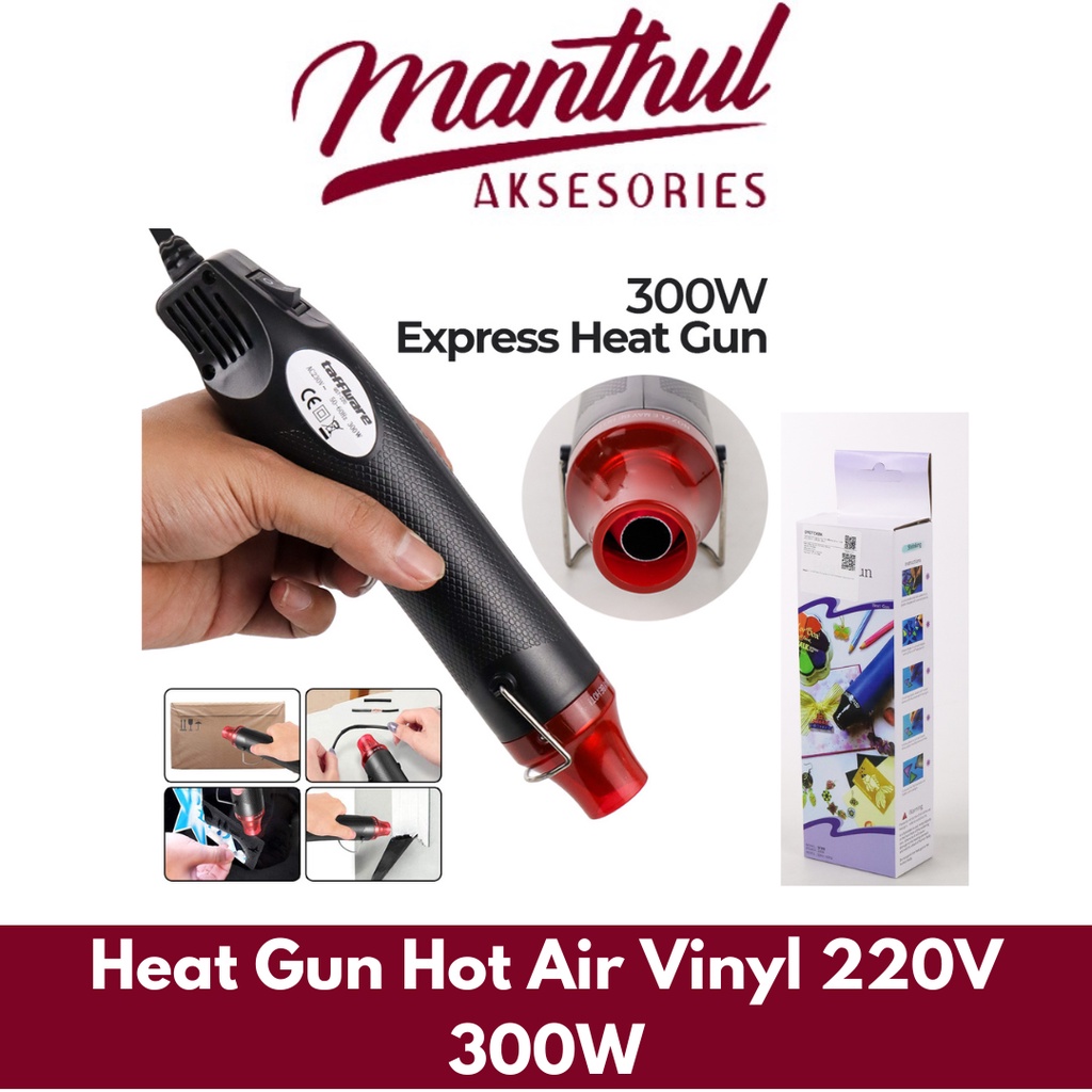 Heat Gun Hot Air Vinyl 220V 300W - QST-220 - Black