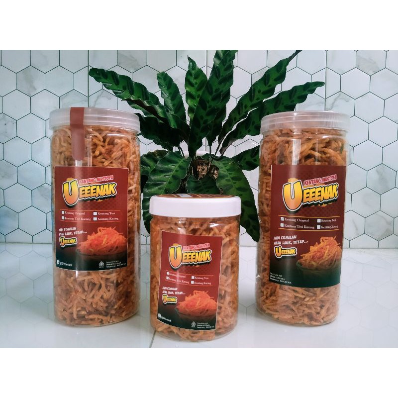 

kentang Mustofa teri kacang ukuran toples 1300g