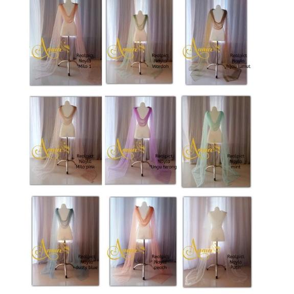 [ART. 22] sayap pundak pengantin / sayap bahu kebaya pengantin / sayap nayla 150 cm