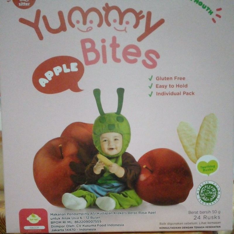 Yummy bites cemilan bayi 6 bulan keatas, snack enak dan sehat