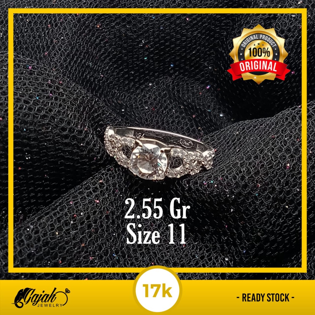 Cincin Emas 17K - 2.55 Gr Kadar 750 -4375