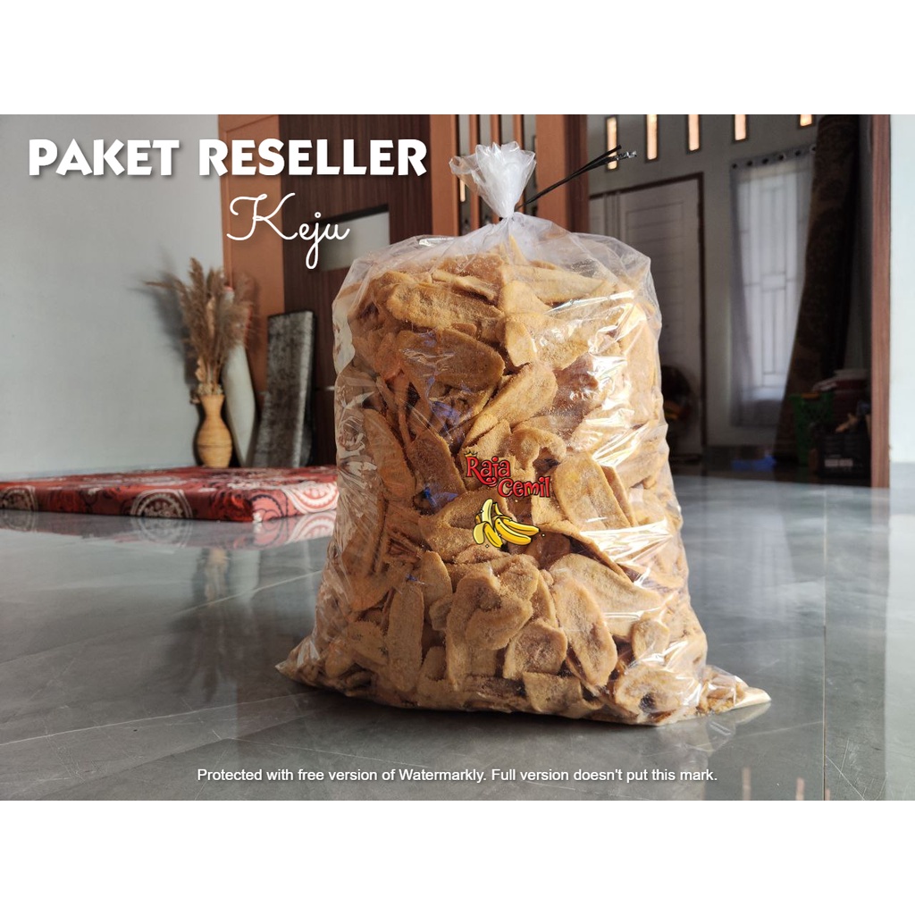 

QH PAKET USAHA RESELLER 5KG KERIPIK PISANG COKLAT RAJACEMIL ASLI PISANG KEPOK LAMPUNG