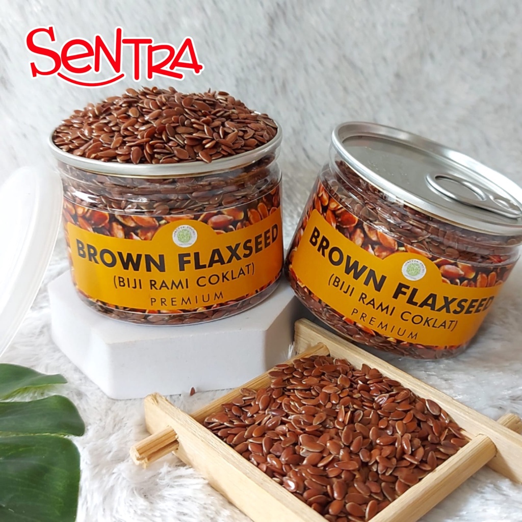 

Brown Flaxseed || Biji Rami Coklat Premium Kemasan PET CAN