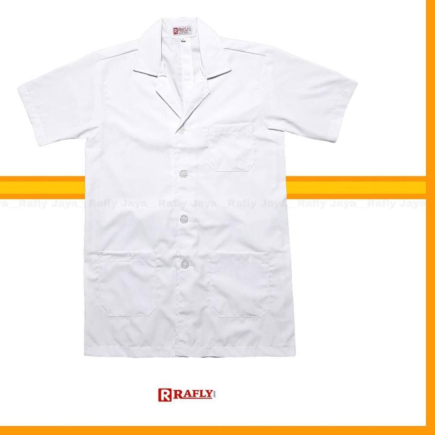☪ Jas Lab - Jas  Lengan Pendek - Jas Lab Dokter - Jas Lab Praktek / Rafly Jaya ℮