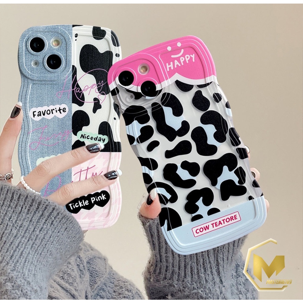 SS802 SOFTCASE PATCH DENIM LEOPARD FOR IPHONE 7 8 7+ 8+ X XS XR XS MAX 11 12 13 14 PRO MAX MA4110