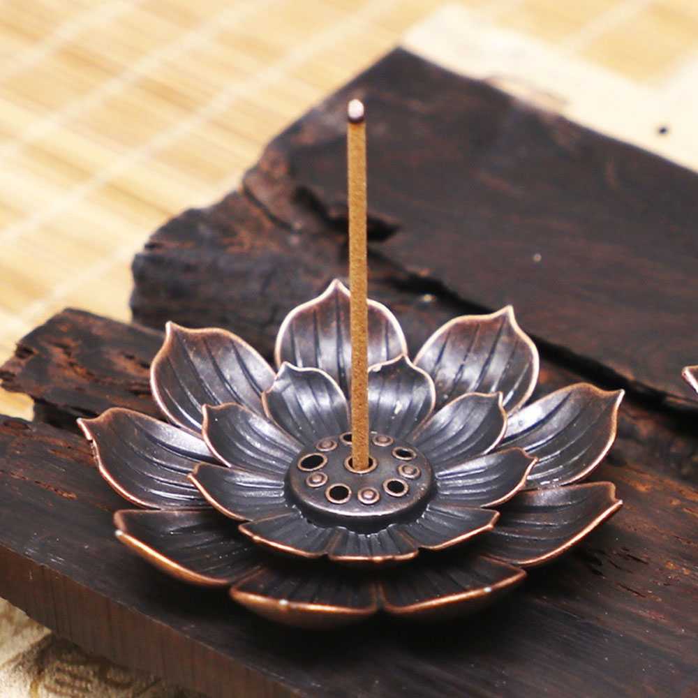 (BISA COD) FTIHSHP Yinuo Tempat Dupa Incense Stick Holder Desain Lotus - YN002