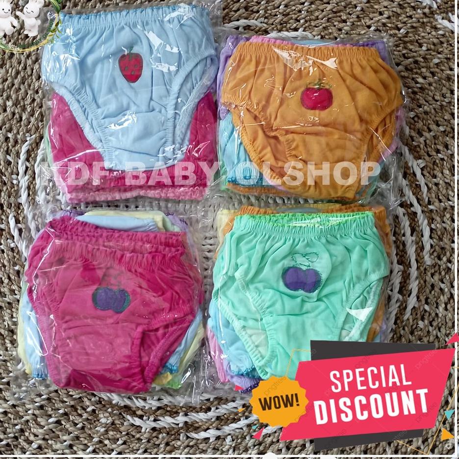 STAR 12 PCS CELANA DALEM ANAK PEREMPUAN, 6 PCS CD ANAK USIA 1 TAHUN SAMPAI-2345678.TAHUN,GAMBAR MOTI