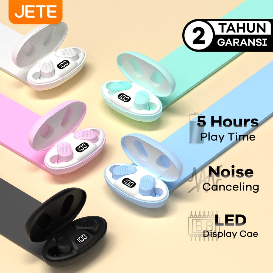 TWS Earbuds Headset Bluetooth Macaroon JETE CS1 - Garansi  2 Tahun